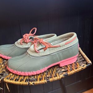 ll bean pink duck boots